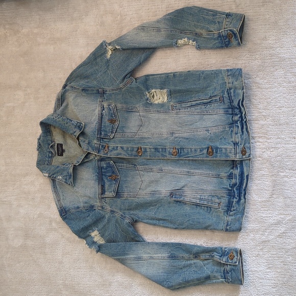 Other - REQUEST Distressed Jean Jacket